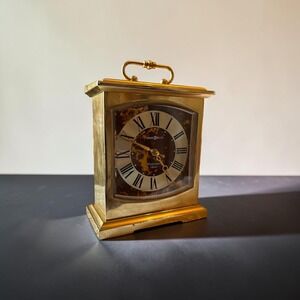 Howard Miller Brass Carriage Clock Model 612737-SEE DESCRIPTION